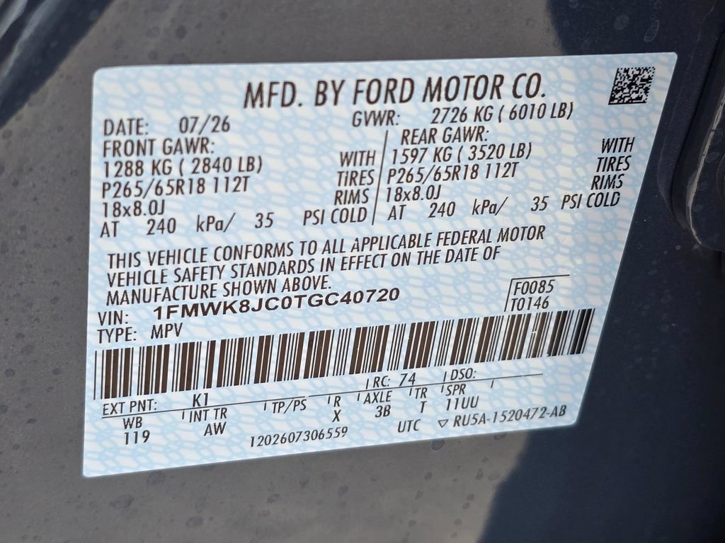 New 2026 Ford Explorer Tremor w/ Tremor Ultimate Package AWD/4WD image 33