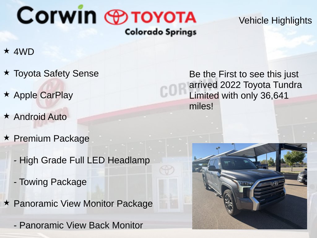 Used 2022 Toyota Tundra Limited AWD/4WD image 4