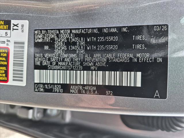 Certified 2026 Toyota Highlander Limited AWD/4WD image 14