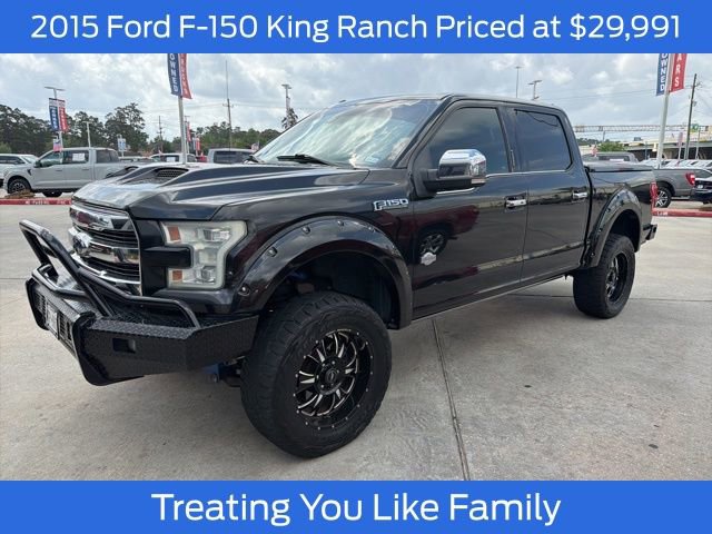 Used 2015 Ford F150 King Ranch w/ Equipment Group 601A Luxury AWD/4WD image 1