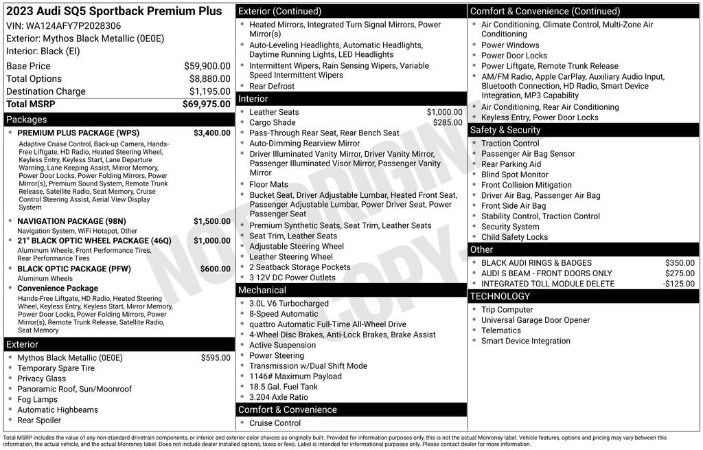 Certified 2023 Audi SQ5 Premium Plus w/ Premium Plus Package image 3