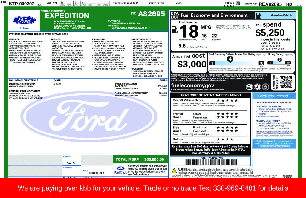 Used 2024 Ford Expedition XLT AWD/4WD image 22