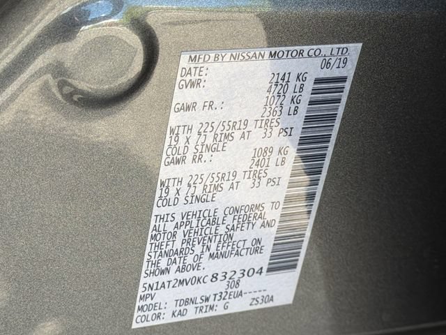 Used 2019 Nissan Rogue SL w/ Premium Package AWD/4WD image 32