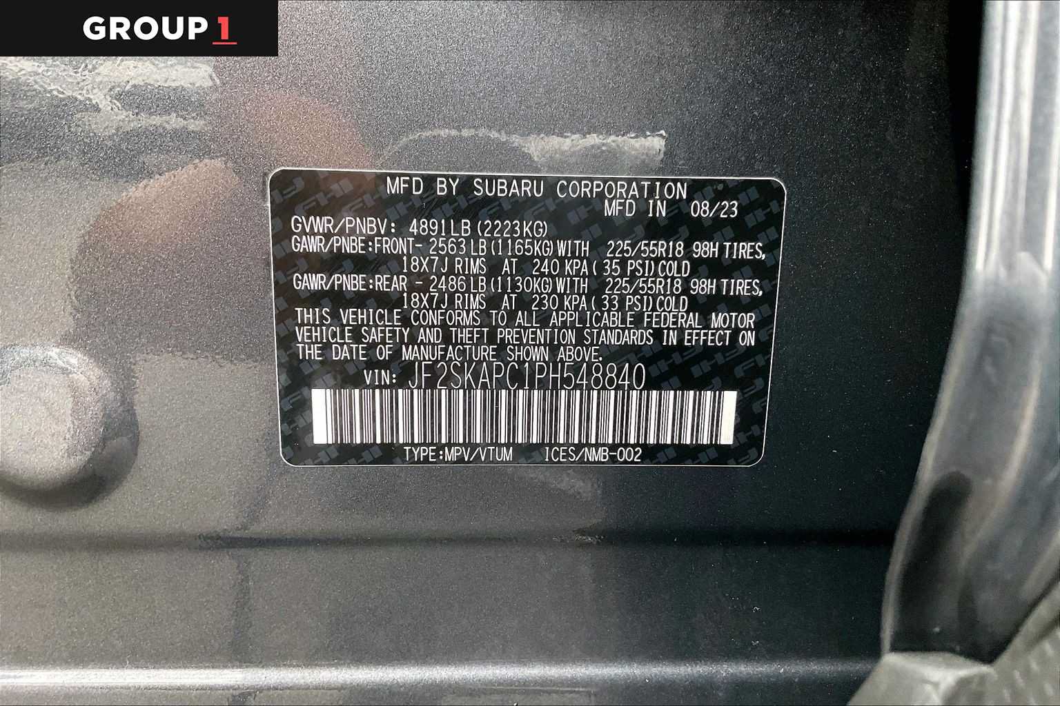 Certified 2023 Subaru Forester Limited AWD/4WD image 35