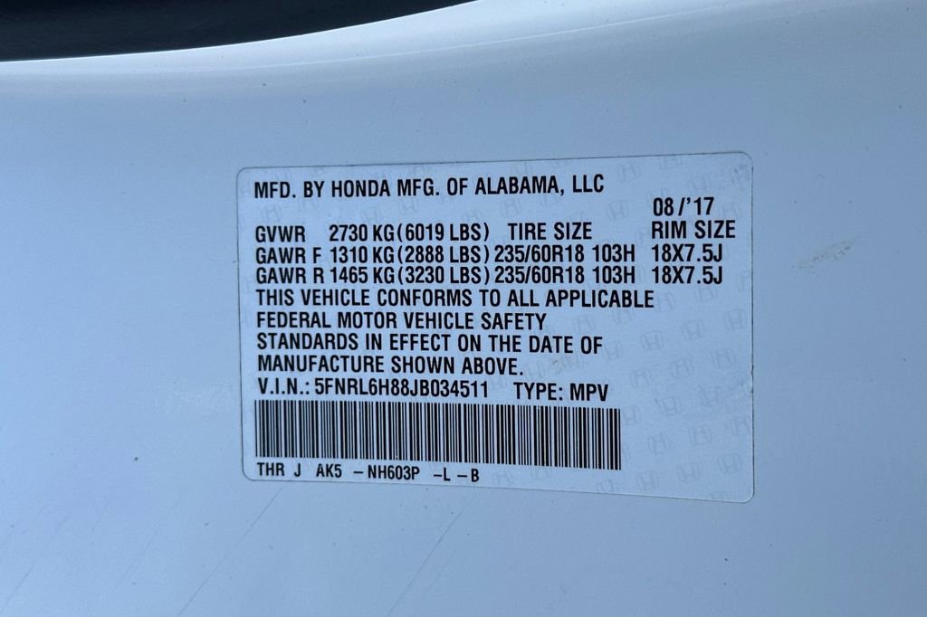 Used 2018 Honda Odyssey Touring image 32