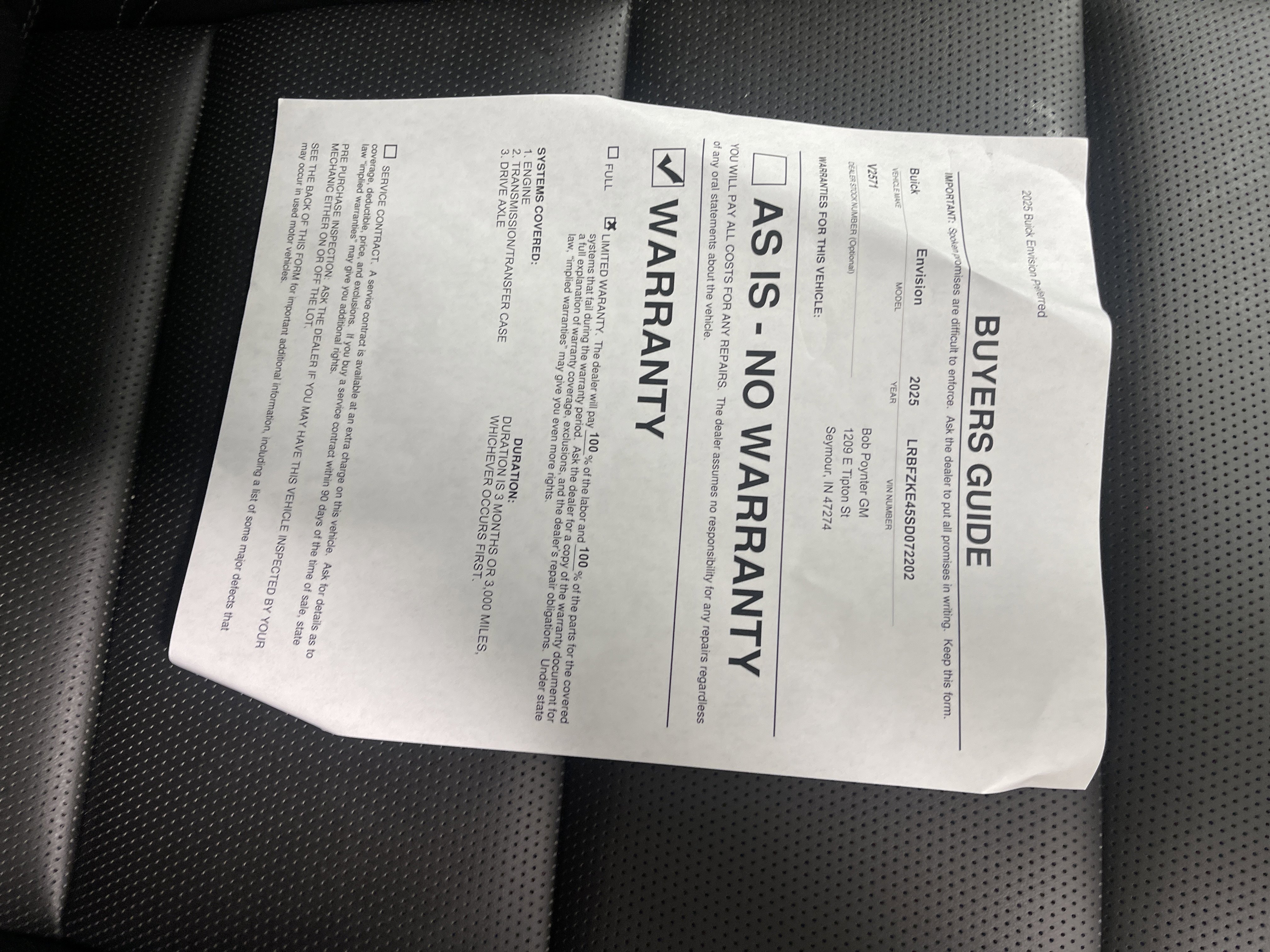 Used 2025 Buick Envision Preferred image 27