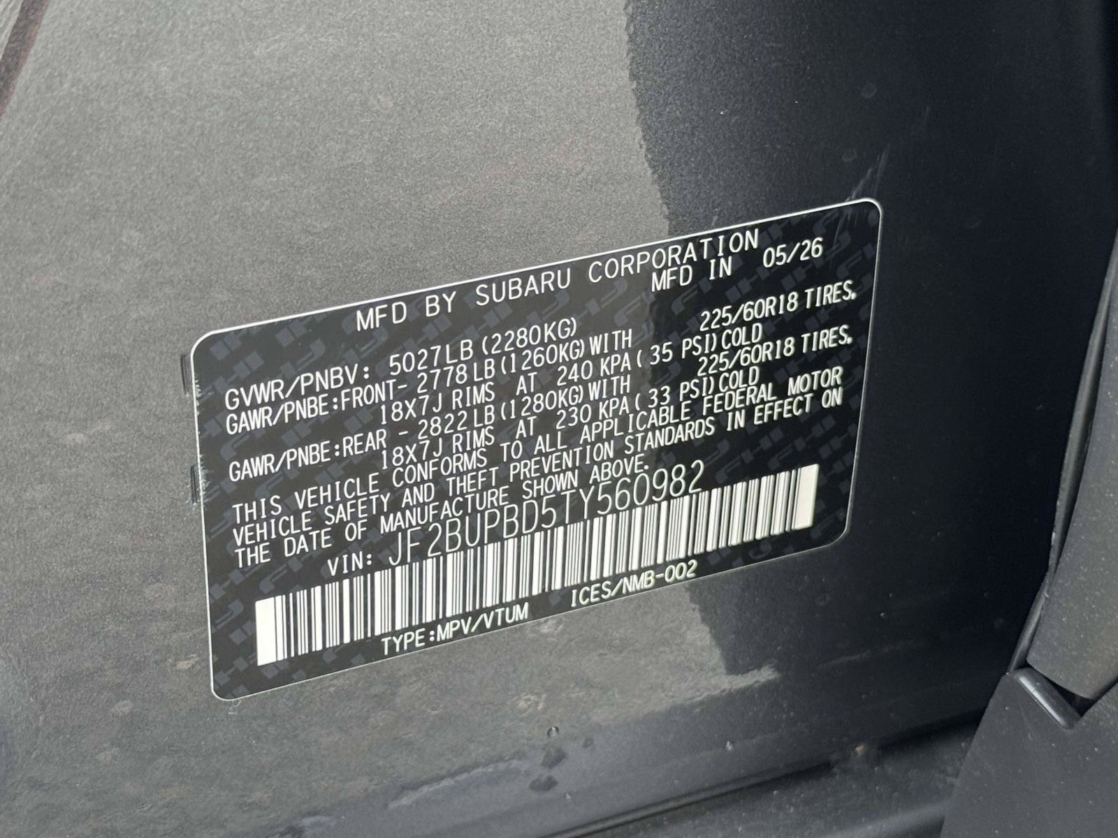 New 2026 Subaru Outback Premium AWD/4WD image 18
