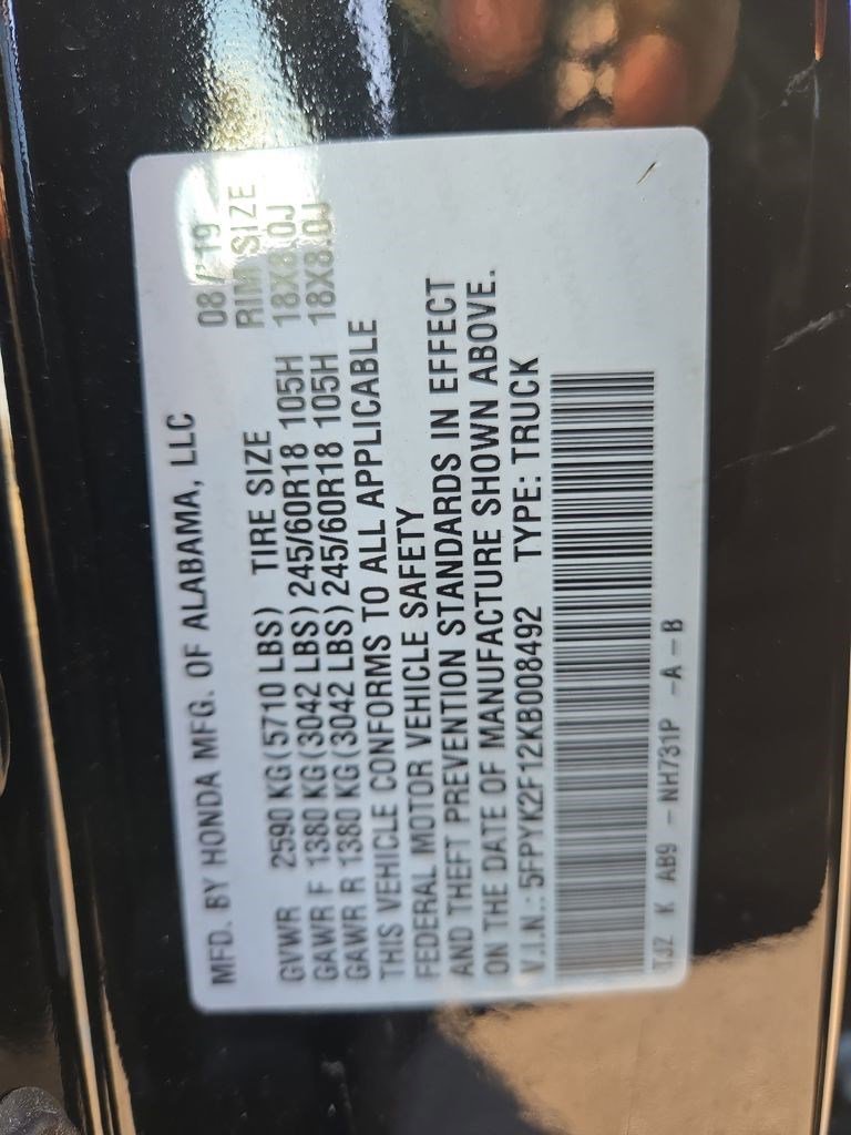 Used 2019 Honda Ridgeline Sport image 31