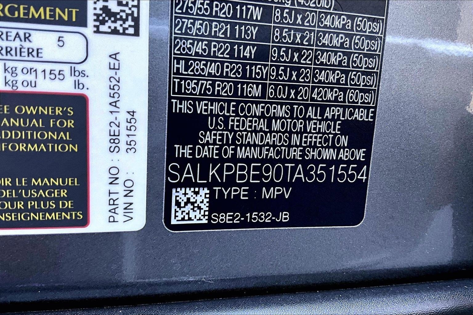 New 2026 Land Rover Range Rover Long Wheelbase SE image 7