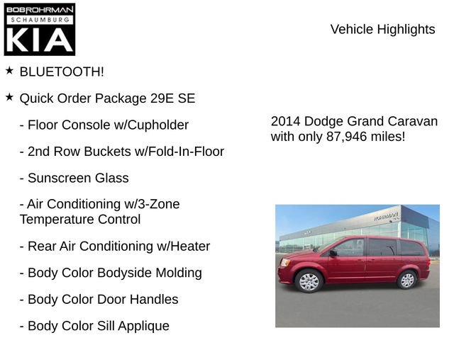 Used 2014 Dodge Grand Caravan SE w/ Quick Order Package 29E SE image 8