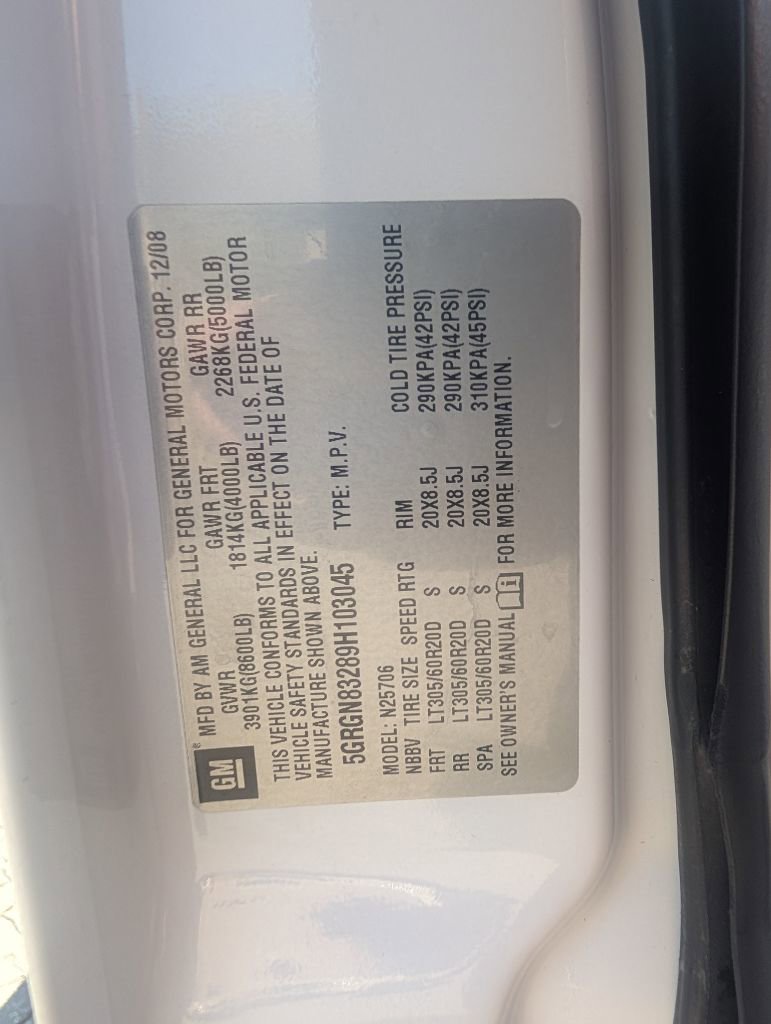 Used 2009 HUMMER H2 Luxury image 9