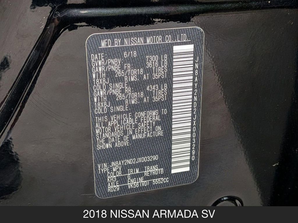 Used 2018 Nissan Armada SV w/ Driver Package RWD image 16