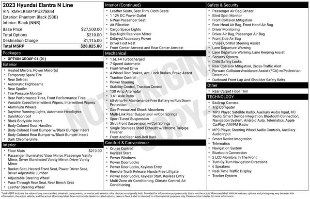 Used 2023 Hyundai Elantra N Line FWD image 30