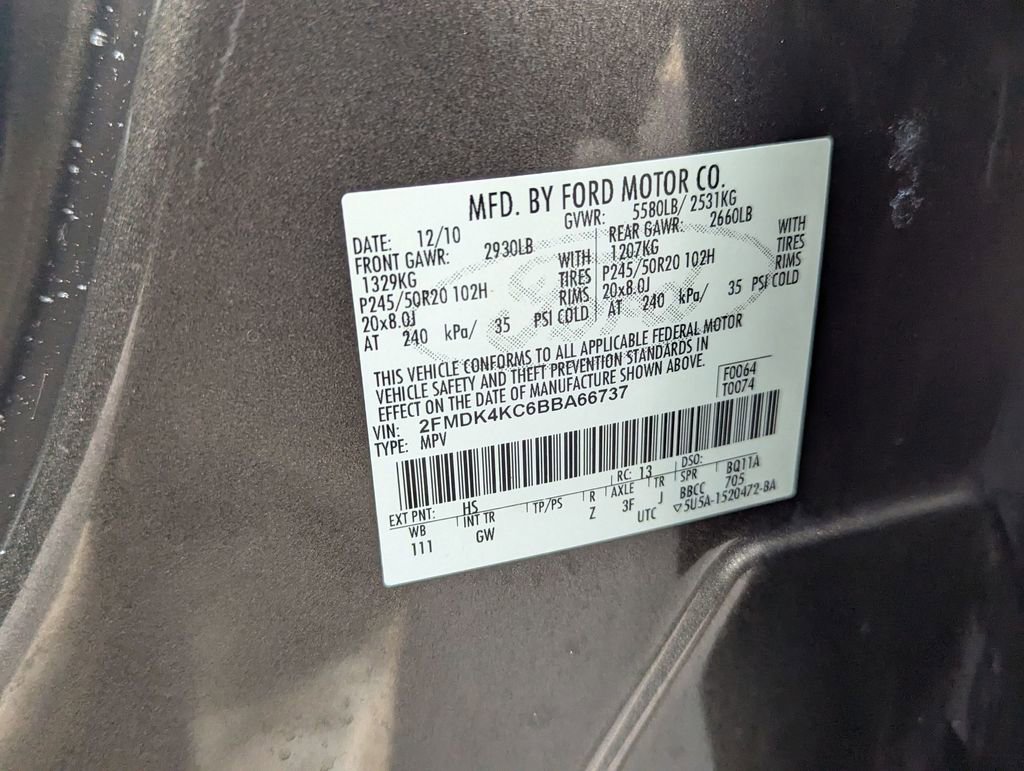 Used 2011 Ford Edge Limited w/ 302A Rapid Spec Order Code image 30