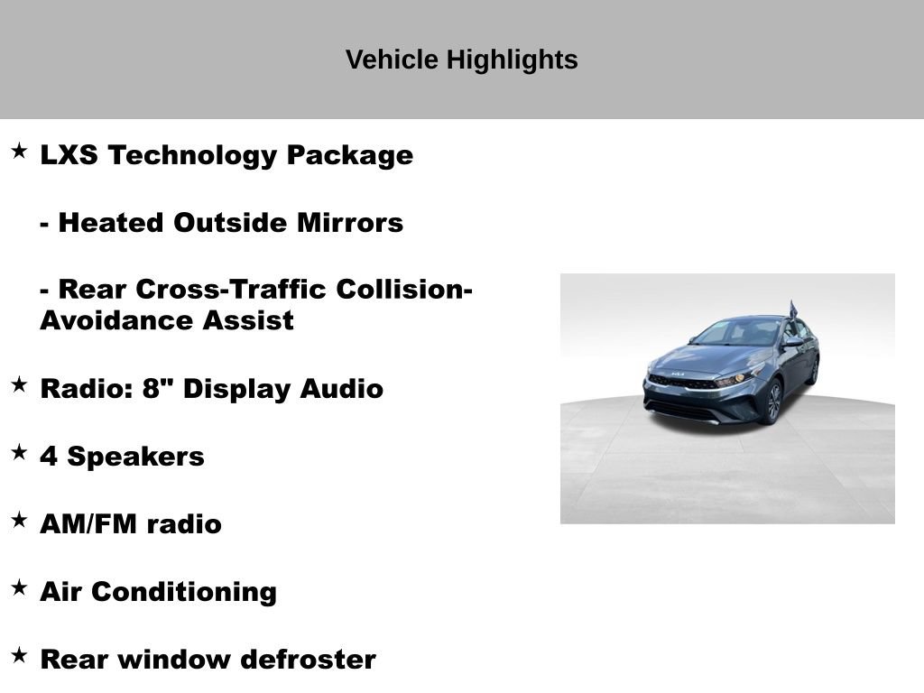 Certified 2024 Kia Forte LXS w/ LXS Technology Package FWD image 19