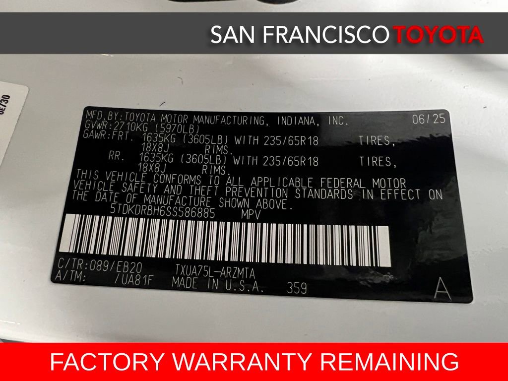 Certified 2025 Toyota Highlander XLE image 45