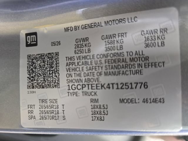 New 2026 Chevrolet Colorado Trail Boss AWD/4WD image 35