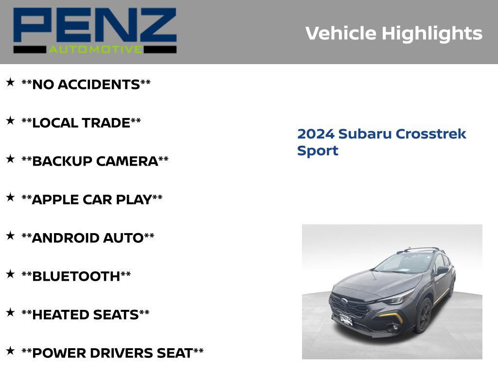 Used 2024 Subaru Crosstrek 2.5i Sport AWD/4WD image 6