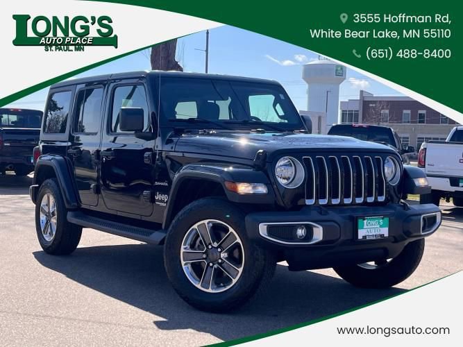 Used 2020 Jeep Wrangler Unlimited Sahara w/ Cold Weather Group AWD/4WD image 1