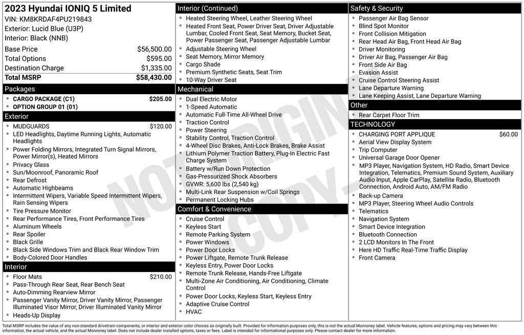 Used 2023 Hyundai Ioniq 5 Limited w/ Cargo Package AWD/4WD image 25