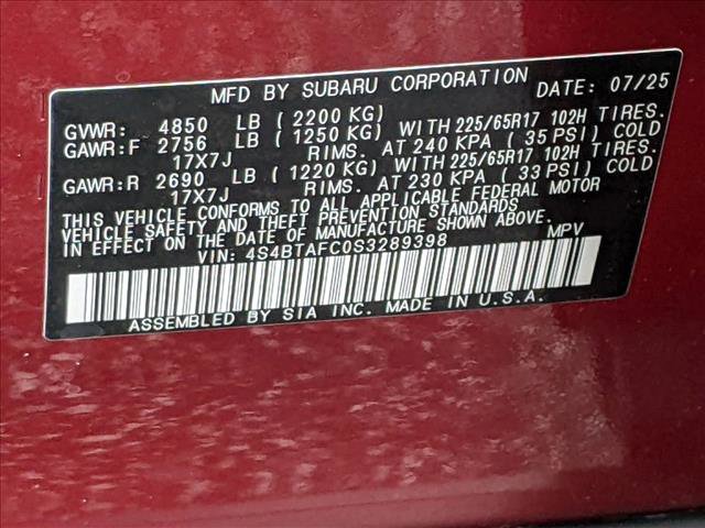 Certified 2025 Subaru Outback Premium image 18