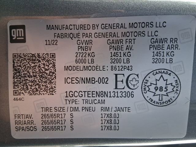 Used 2022 Chevrolet Colorado ZR2 image 18