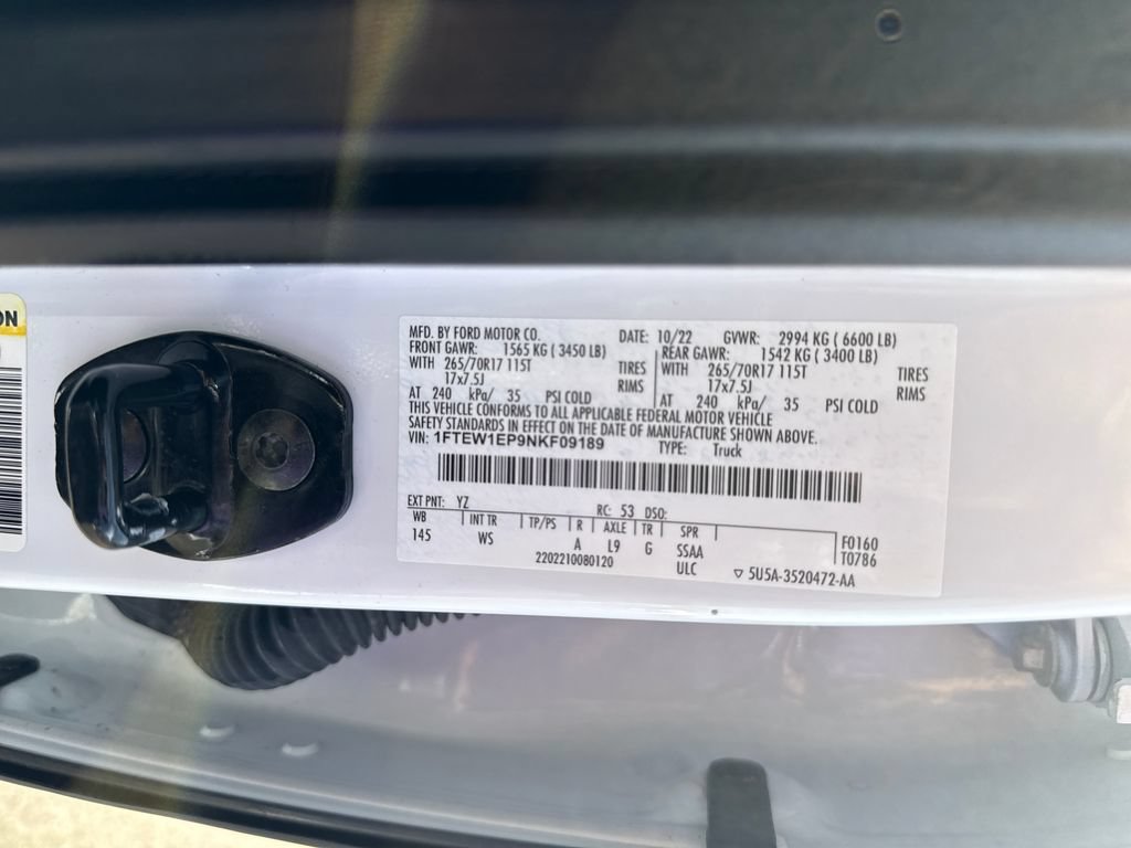 Used 2022 Ford F150 XL w/ Equipment Group 101A High AWD/4WD image 30