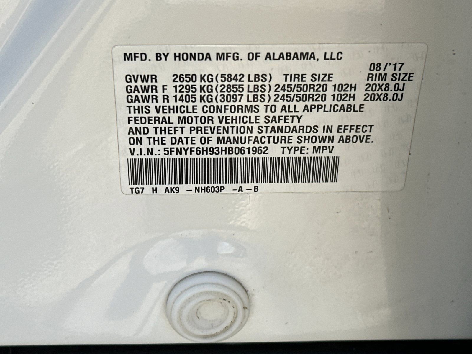 Used 2017 Honda Pilot Touring image 31