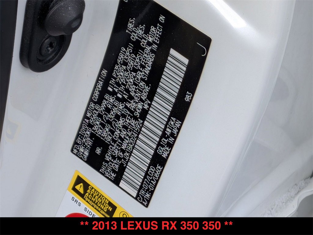 Used 2013 Lexus RX 350 350 image 29