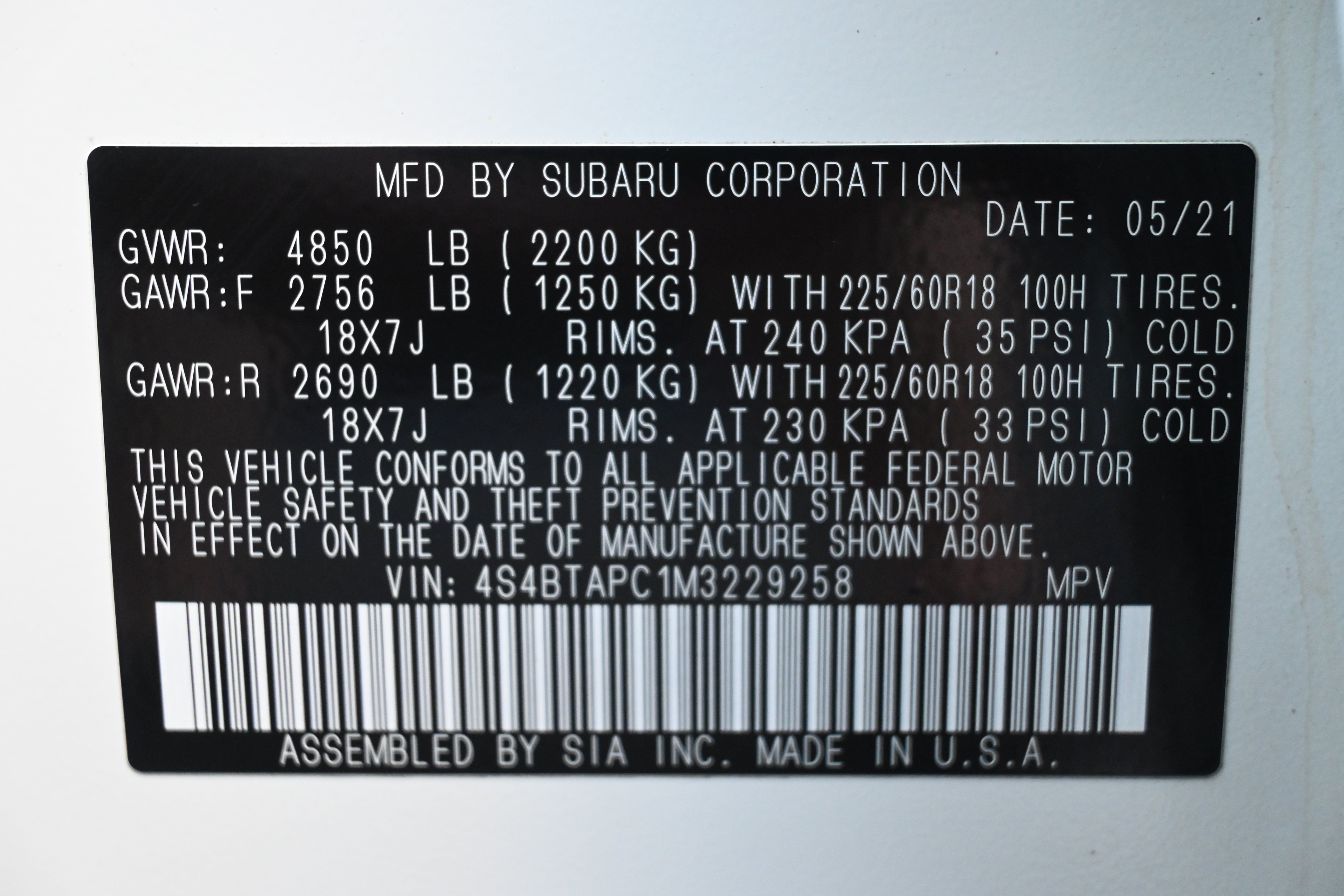 Certified 2021 Subaru Outback Touring w/ Popular Package #2 AWD/4WD image 37