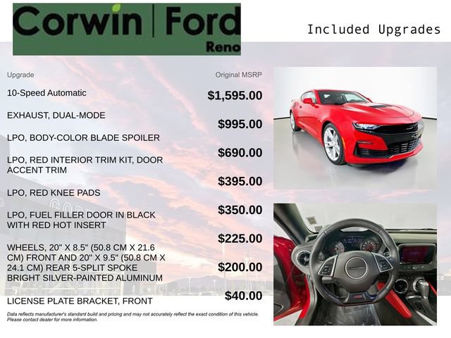 Used 2019 Chevrolet Camaro SS image 3