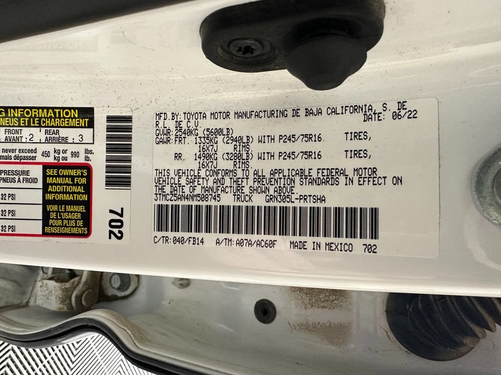 Used 2022 Toyota Tacoma SR AWD/4WD image 33