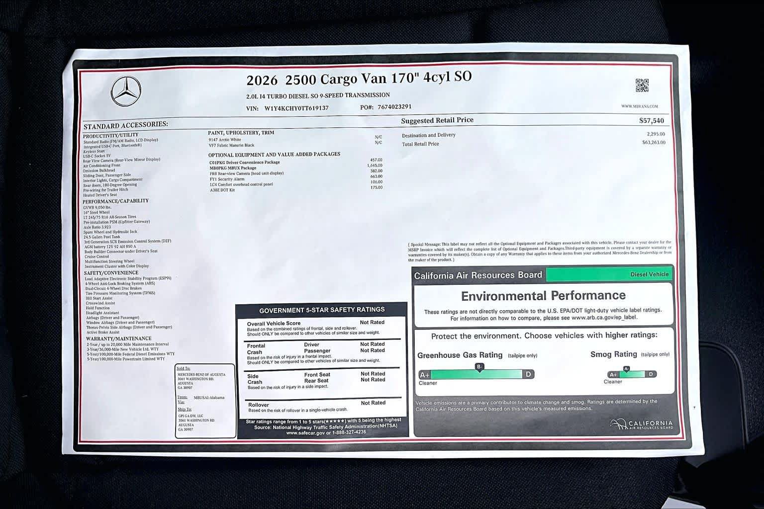 New 2026 Mercedes-Benz Sprinter 2500 image 19