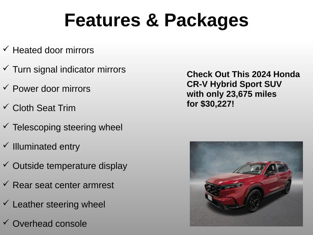 Certified 2024 Honda CR-V Sport image 24