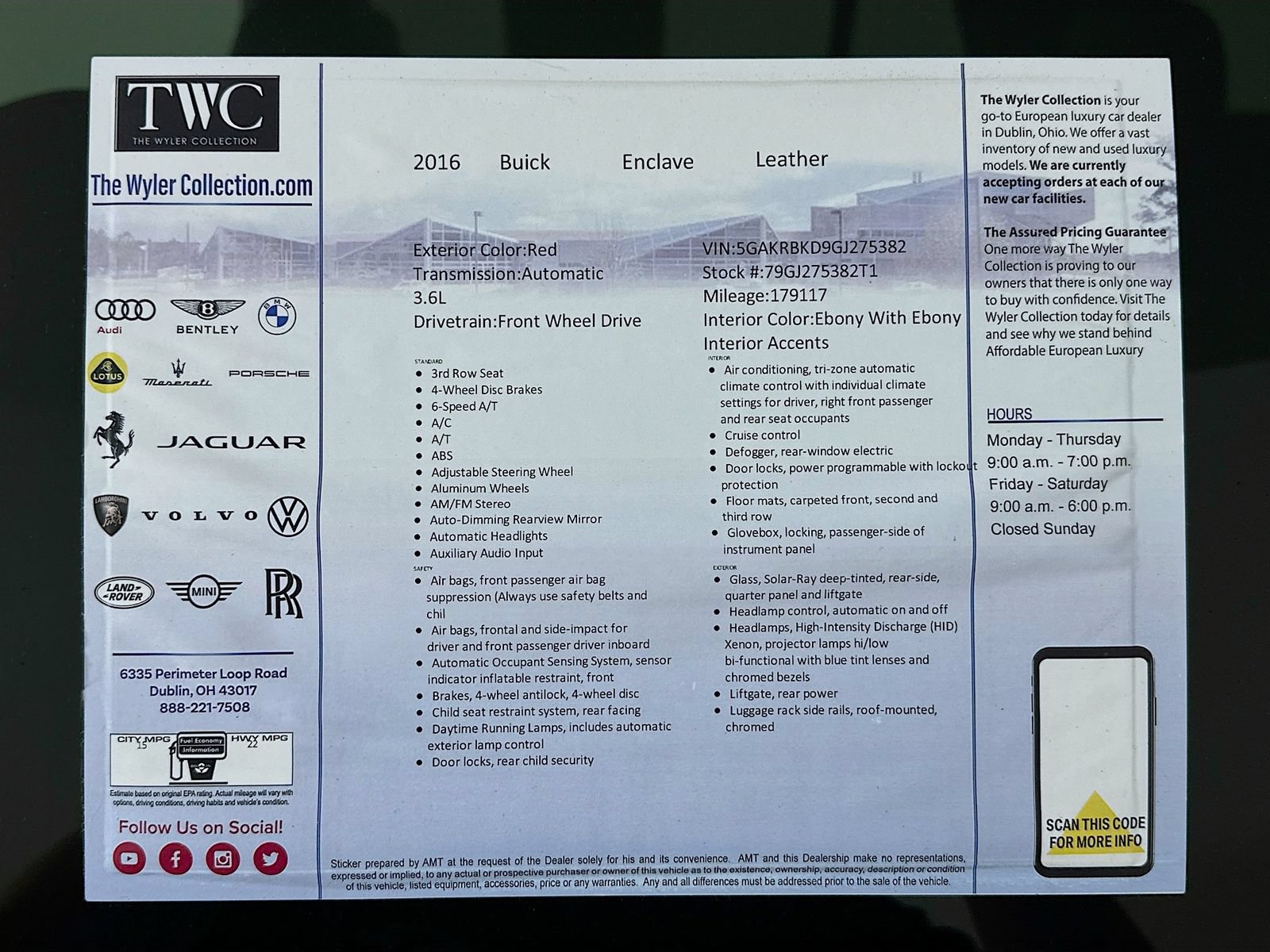 Used 2016 Buick Enclave Leather FWD image 48