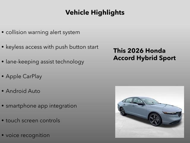 New 2026 Honda Accord Sport image 10