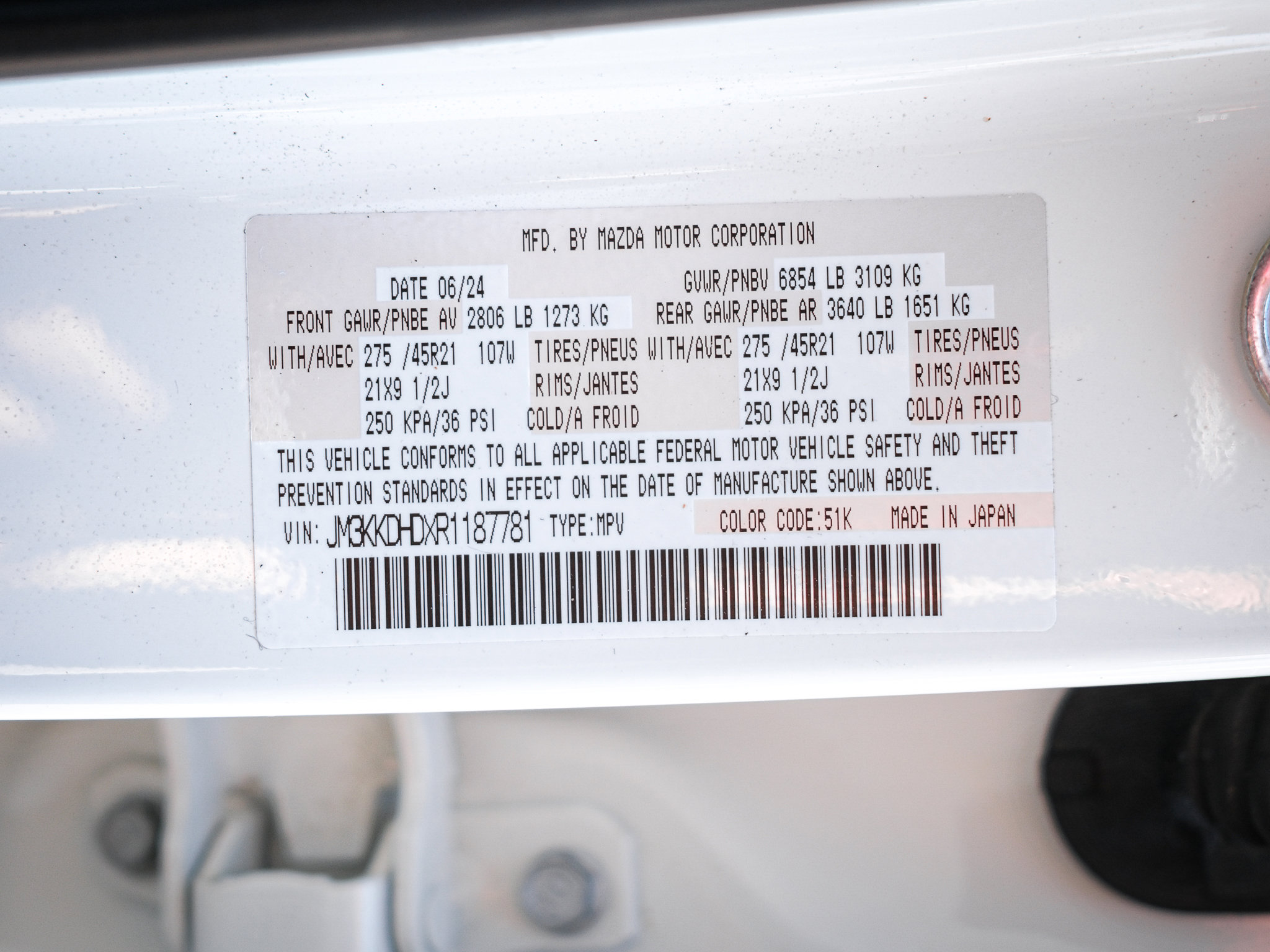 Used 2024 MAZDA CX-90 3.3 Turbo w/ Premium Package AWD/4WD image 38