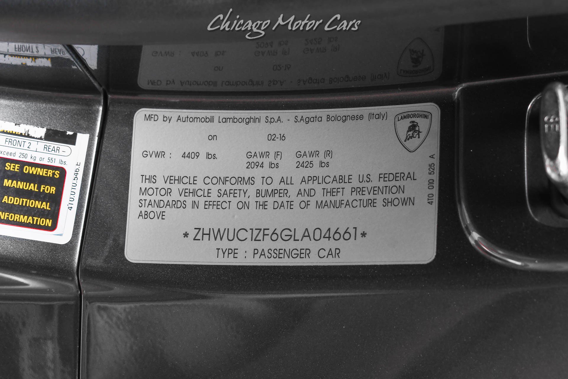 Used 2016 Lamborghini Huracan LP 610-4 AWD/4WD image 49