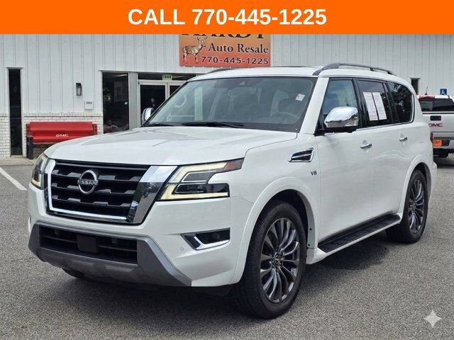 Used 2021 Nissan Armada Platinum w/ Captain's Chairs Package RWD image 1