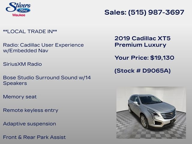 Used 2019 Cadillac XT5 Premium Luxury AWD/4WD image 16