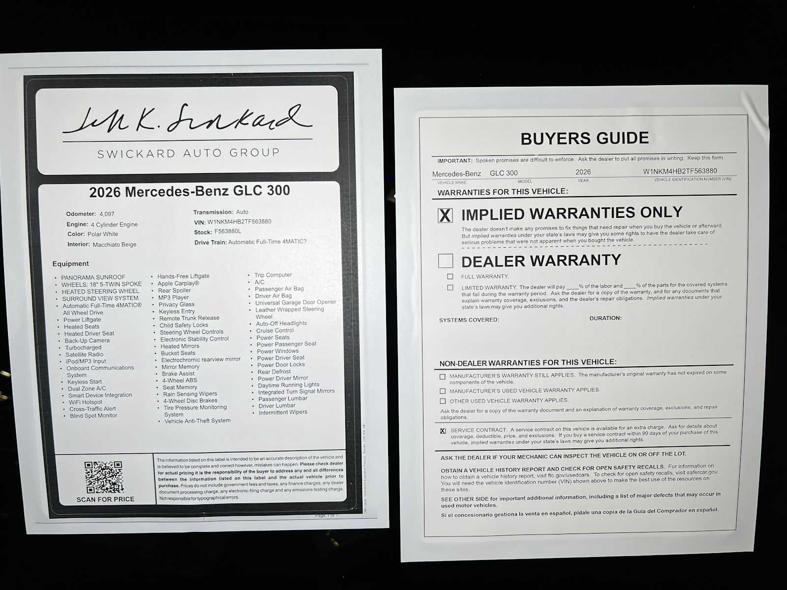 Used 2026 Mercedes-Benz GLC 300 4MATIC image 48