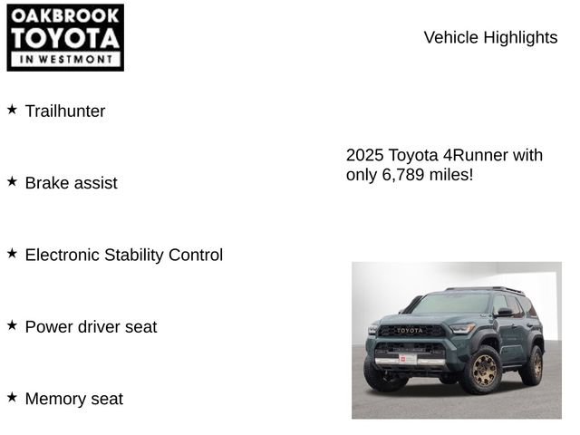 Certified 2025 Toyota 4Runner Trailhunter AWD/4WD image 6