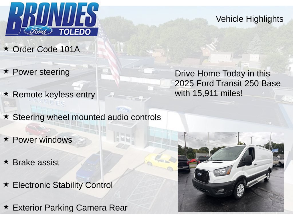 Used 2025 Ford Transit 250 Low Roof w/ Exterior Upgrade Package RWD image 5