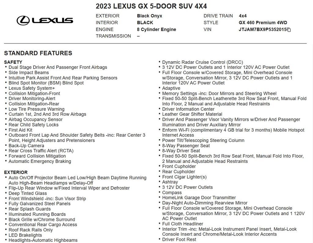Used 2023 Lexus GX 460 Premium AWD/4WD image 18