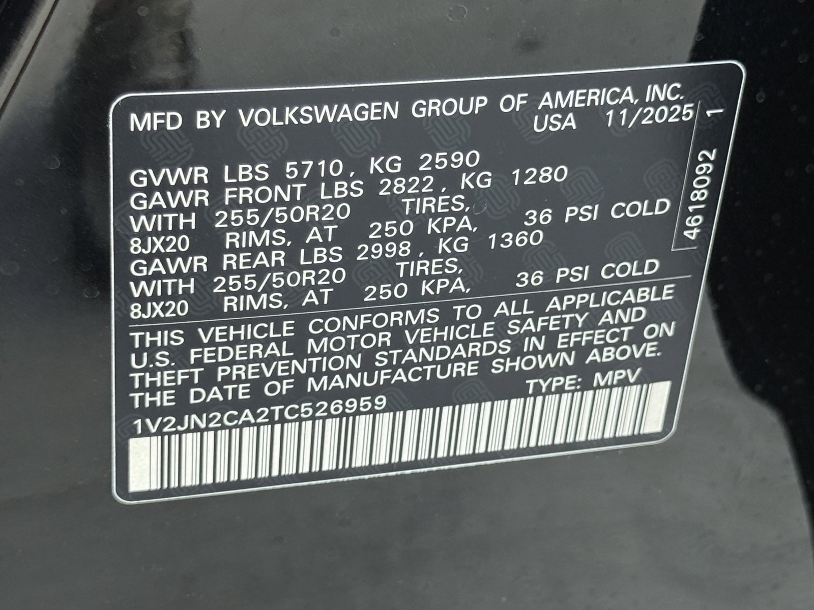 New 2026 Volkswagen Atlas SE FWD image 25
