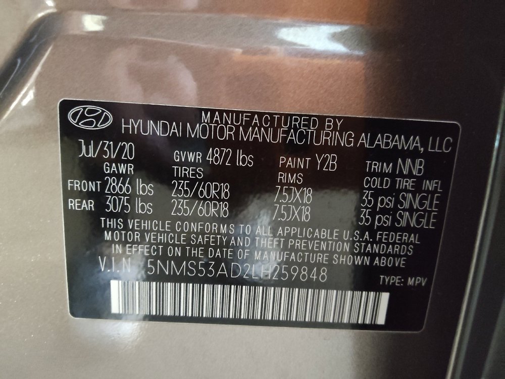 Used 2020 Hyundai Santa Fe Limited FWD image 33