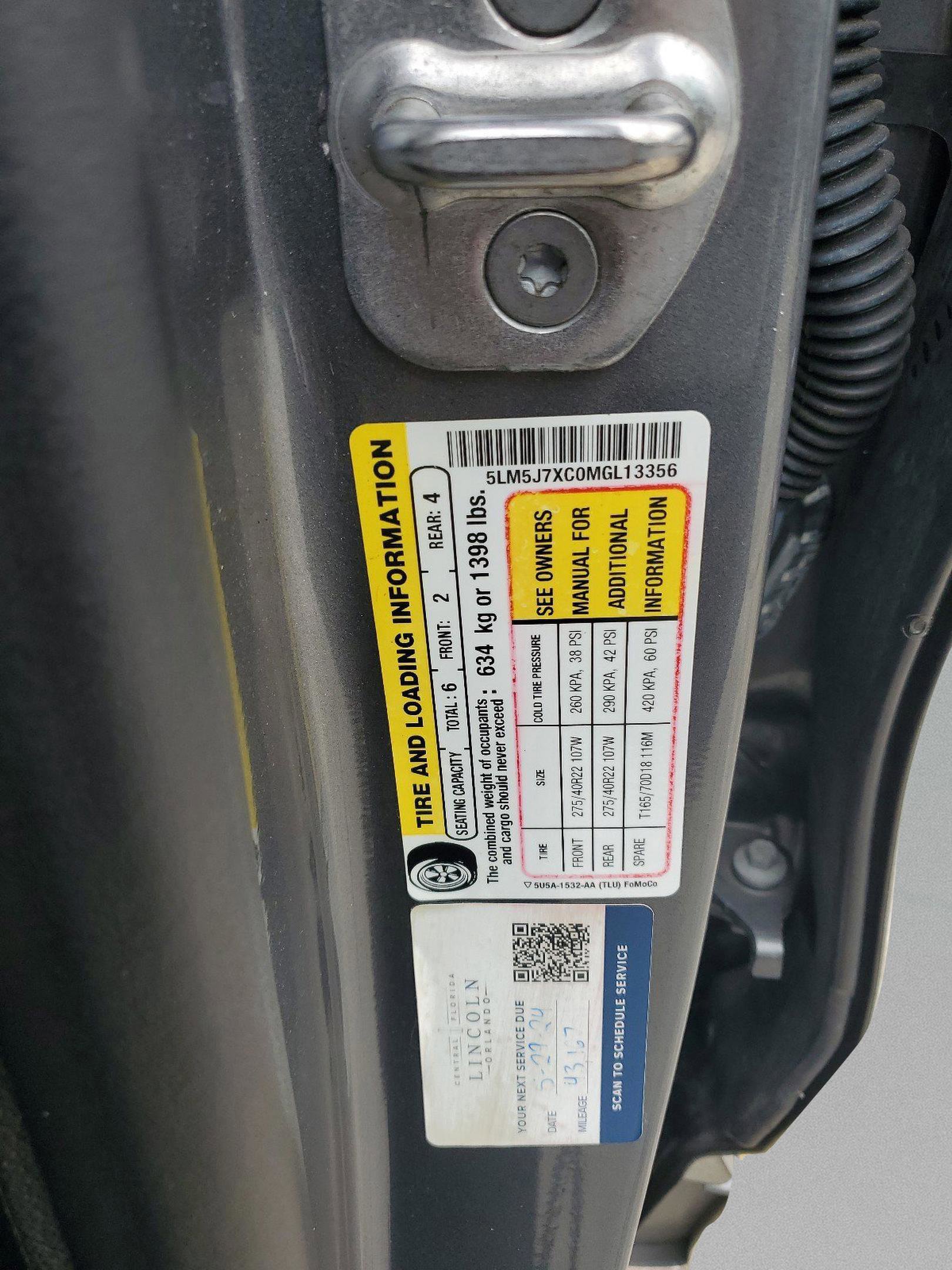 Used 2021 Lincoln Aviator Reserve w/ Equipment Group 208A image 30