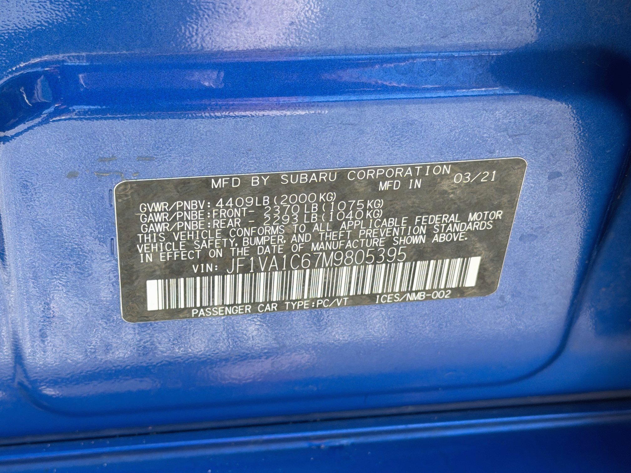Used 2021 Subaru WRX Premium AWD/4WD image 43