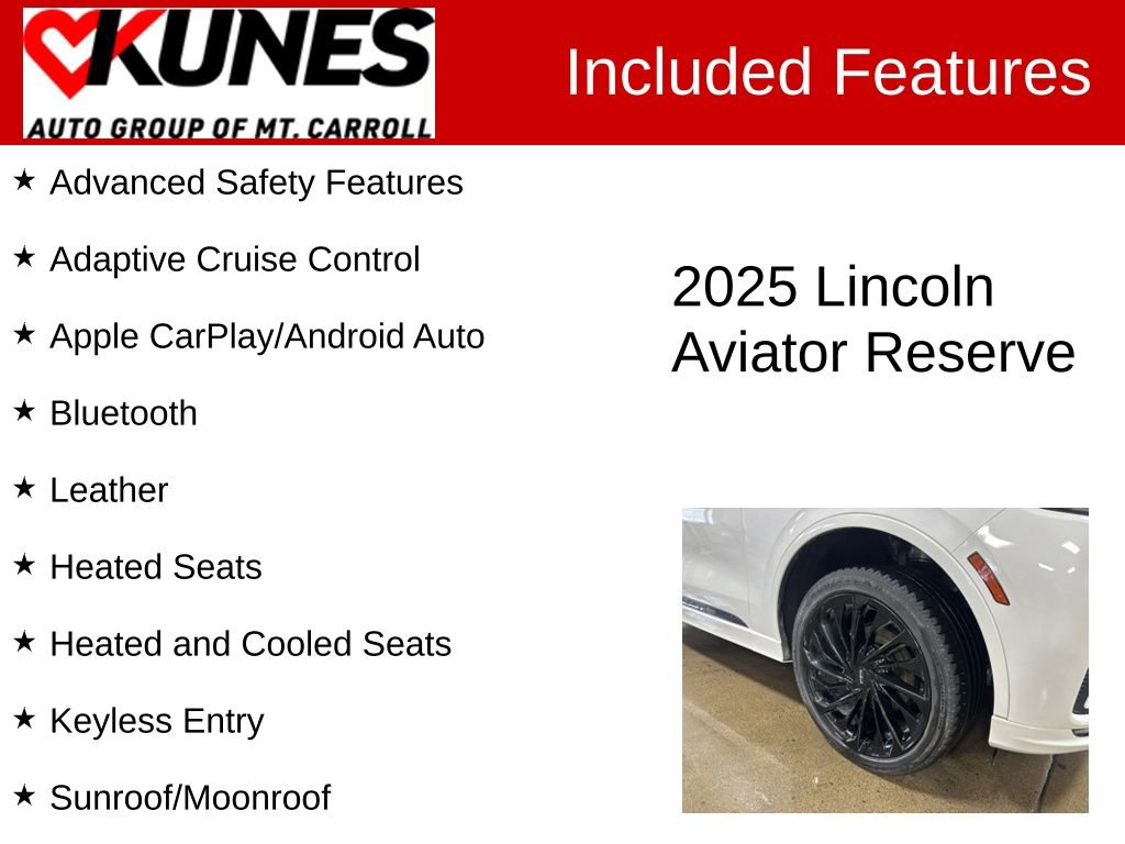 Used 2025 Lincoln Aviator Reserve w/ Equipment Group 201A AWD/4WD image 3