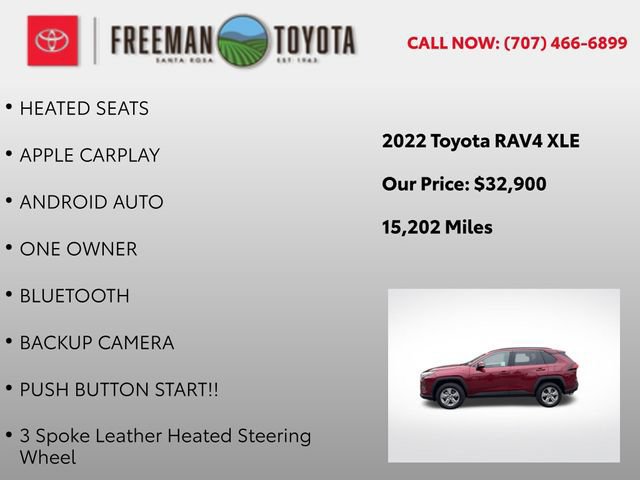 Used 2022 Toyota RAV4 XLE w/ Convenience Package FWD image 9